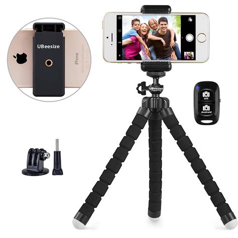 Phone Tripod, UBeesize Portable and Adjustable Camera Stand Holder with ...