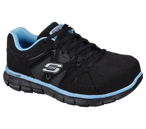 SKECHERS WORK USA INC. SAFETY TOE - 76553/BKBL – Hudson Shoe Store