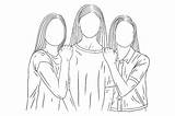 3 Best Friends Coloring Pages sketch template