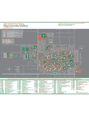 Utrgv Parking Map - Fill Online, Printable, Fillable, Blank | pdfFiller