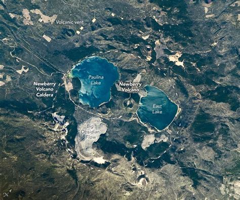 Newberry Volcano Photographed by Astronaut Onboard the International ...