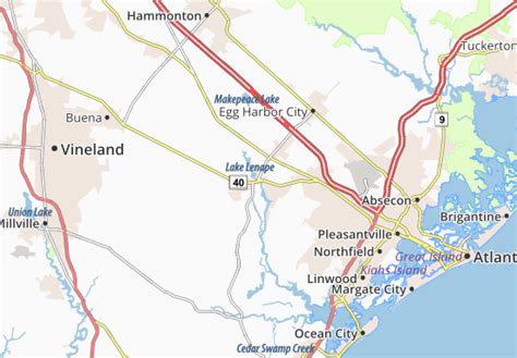 MICHELIN Mays Landing map - ViaMichelin