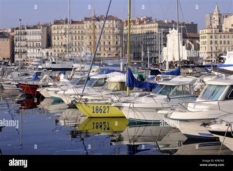 Marseille (France), the Old Port Stock Photo - Alamy