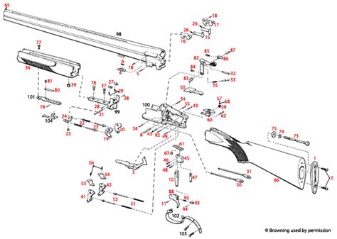 Browning® Citori Schematic - Brownells UK