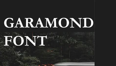 Power Of Garamond Font Family - Elegance In Typography