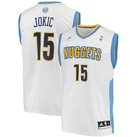 adidas Nikola Jokic Denver Nuggets White Home Replica Jersey