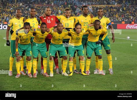 South Africa's team pose for the team photo during the 2010 FIFA World ...