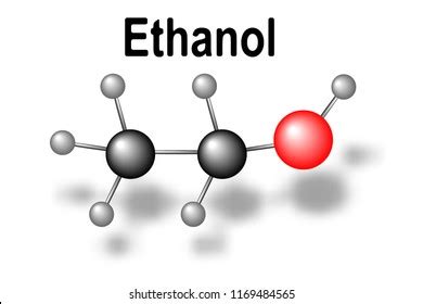 Éthanol, structure moléculaire, C2H6O, illustration vectorielle : image vectorielle de stock ...