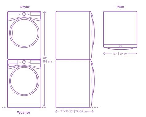 Stackable Washer Dryer Dimensions | atelier-yuwa.ciao.jp