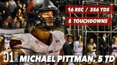 Michael Pittman Jr. Highlights: 5 Touchdown Game (Oaks Christian vs Bishop Amat) USC Commit ...