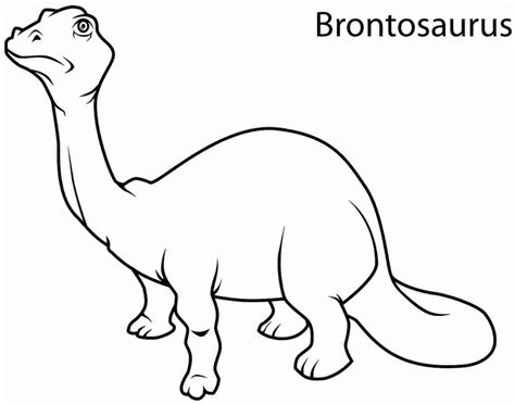 Brontosaurus Dinosaur Coloring Page - Free Printable Coloring Pages for ...