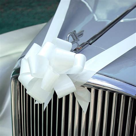 Wedding Car & Event Ribbon White (10cmx10m)