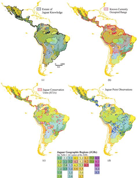 Jaguar Habitat Map