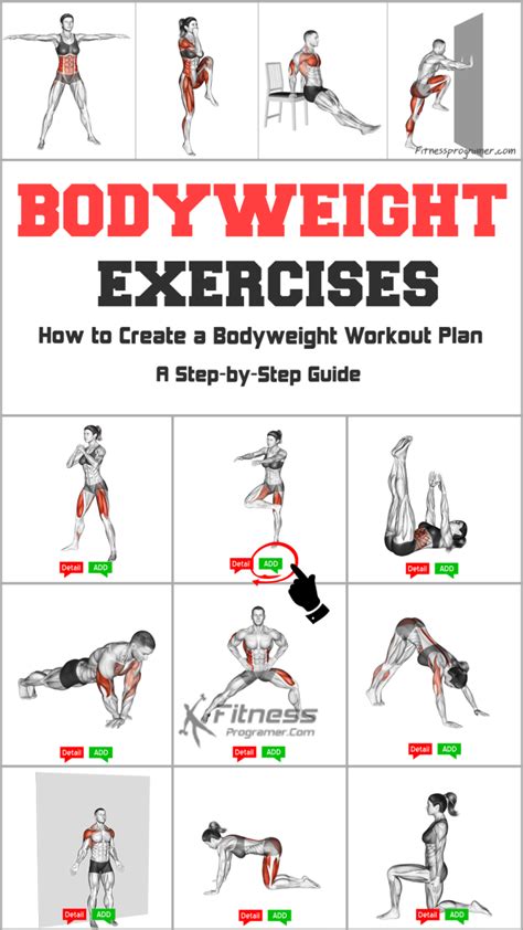 How To Create A Bodyweight Workout Plan: Step By Step Guide