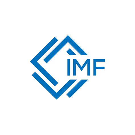 IMF letter logo design on white background. IMF creative circle letter ...