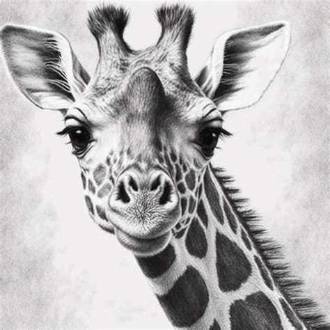 Baby Giraffe Sketch