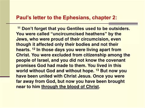 PPT - Paul’s letter to the Ephesians, chapter 2: PowerPoint Presentation - ID:4498375