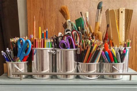 Pencils in Stainless Steel Bucket · Free Stock Photo