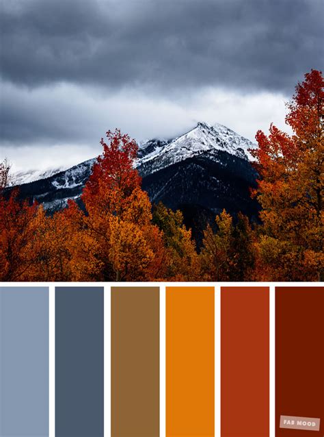59 Pretty Autumn Color Schemes { Smokey + Orange }