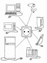 Home Appliances coloring pages sketch template