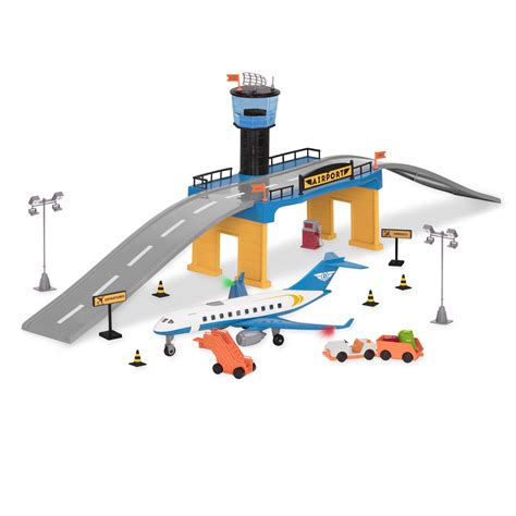 DRIVEN – Airport Playset with Toy Airplane (38pc) – Micro Series ...