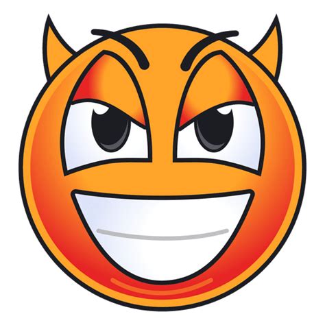 Cute devil emoticon - Transparent PNG & SVG vector file