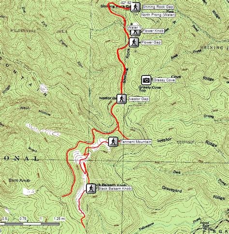 Pocket Profile Art Loeb Trail Elevation Profile Map ...