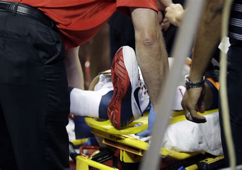 Paul George Injury / Photos: Teammates React To Paul George's Gruesome Leg Injury / Los angeles ...