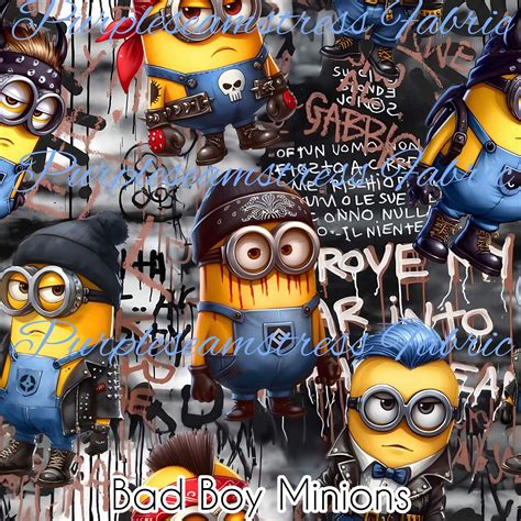 Bad Boy Minions – Purpleseamstress Fabric