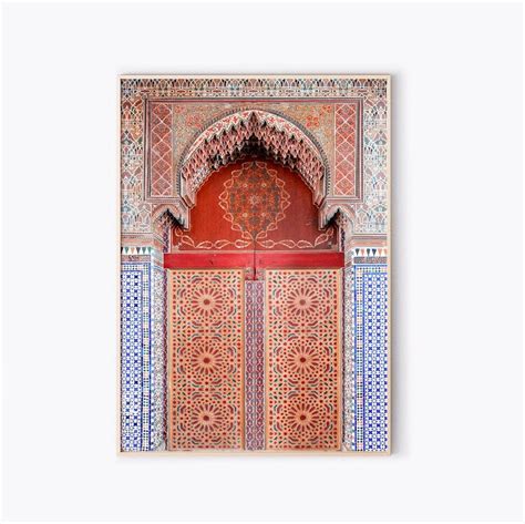 Door Wall Art Mosaic Wall Art Moroccan Door Print Moroccan | Etsy