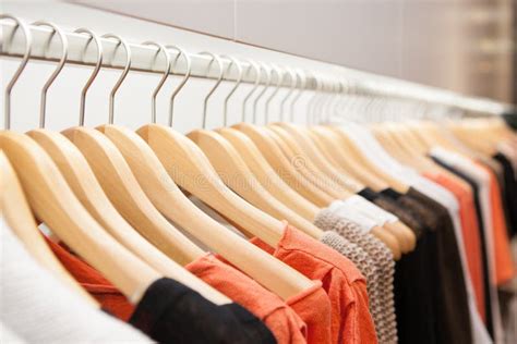 Clothes on a Rack stock image. Image of tshirt, colorful - 31046609