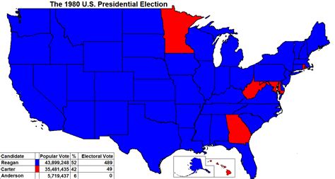 1980 Presidential Election Map