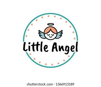 Little Angel Logo Design Illustration: เวกเตอร์สต็อก (ปลอดค่าลิขสิทธิ์ ...