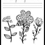 FREE! Letter F Worksheet: F is for Flowers (Cursive Font) - The Art Kit