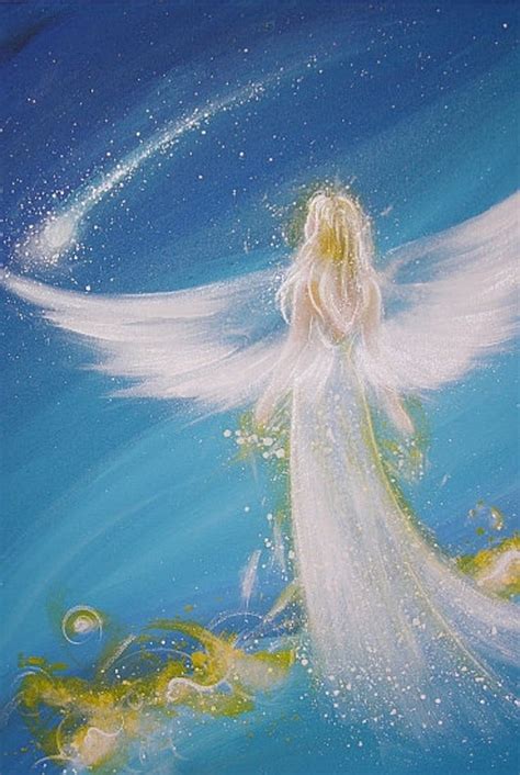 Limited angel art poster modern contemporary angel painting