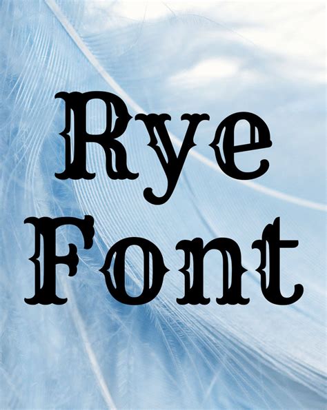 Rye Font Free Download