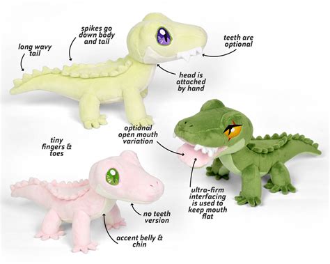 Alligator Plush Sewing Pattern .pdf Tutorial Gator Lizard - Etsy