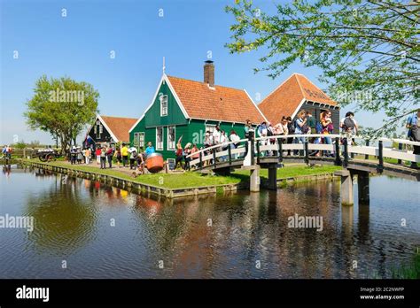 Traditional Dutch village houses in Zaanse Schans, Netherlands Stock Photo - Alamy