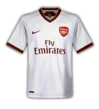 The new white Arsenal away kit