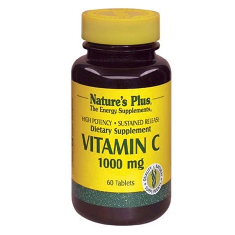 Natures Plus Vitamin C 1000 mg Sustained Release - 60 Tablets - Walmart.com - Walmart.com