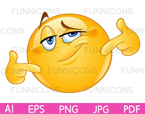 Clipart Cartoon Of Emoji Emoticon Showing A Bowing Down Or Thank You Gestures, Ai Eps Png Jpg ...