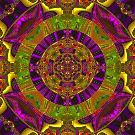 Jewels Mandalas gold purple Timothy Helgeson | Mandala, Purple gold, Fractals