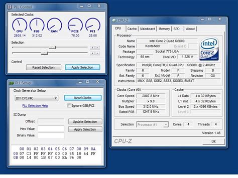 CPU Cooler: Overclock CPU Software : ClockGen