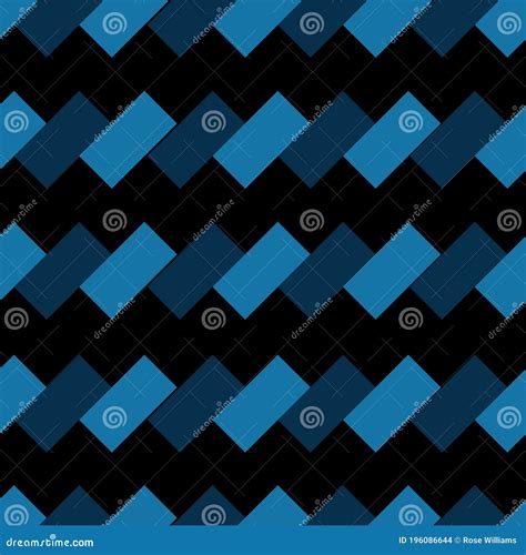 Classic Black Slanted Rectangle Seamless Pattern Print Stock Vector - Illustration of design ...