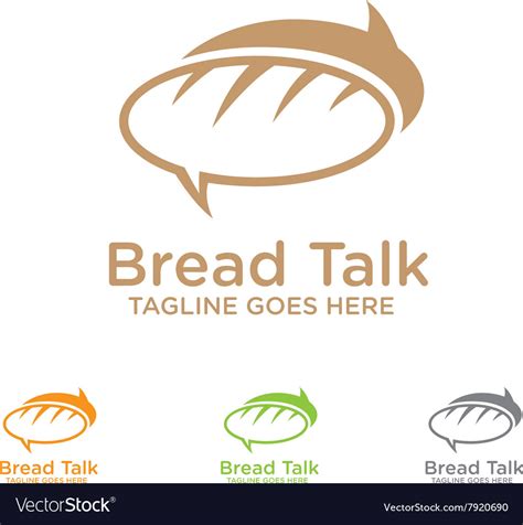 Bread talk logo Royalty Free Vector Image - VectorStock