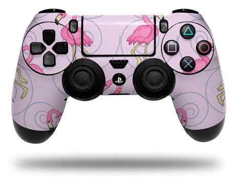 Sony PS4 Controller Skins Flamingos on Pink | WraptorSkinz