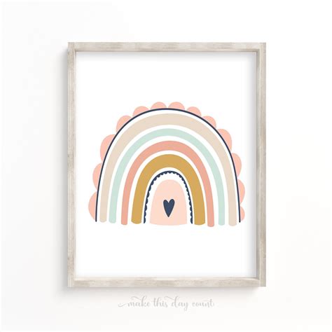 Rainbow Wall Art Somewhere Over the Rainbow Quote Print - Etsy