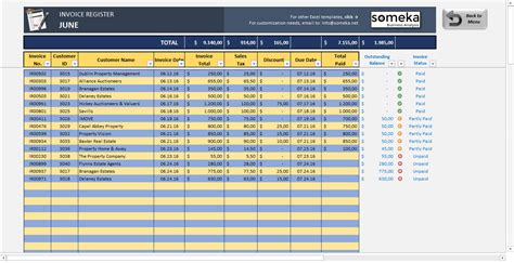 Invoice Tracker Template Excel | Images and Photos finder