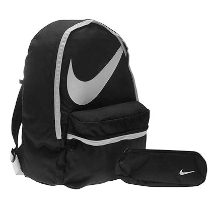 Nike Backpack & Pencil Case Black/White Sports Gym School Bag Rucksack 22 liters: Amazon.co.uk ...