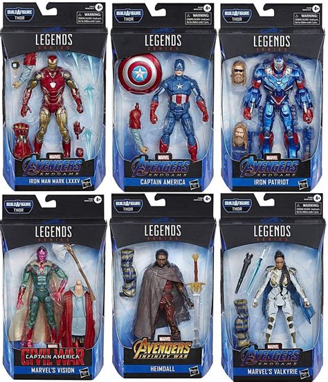 Amazon.com: Avengers: Endgame Marvel Legends Wave 3 Set of 6 Figures ...